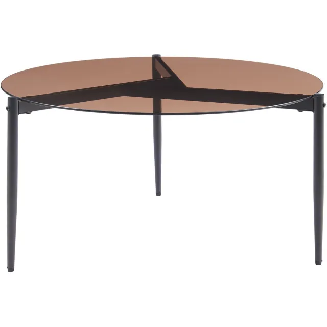 en.casa Salontafel Ulökantaa Ø80x40 cm bruin [en.casa]