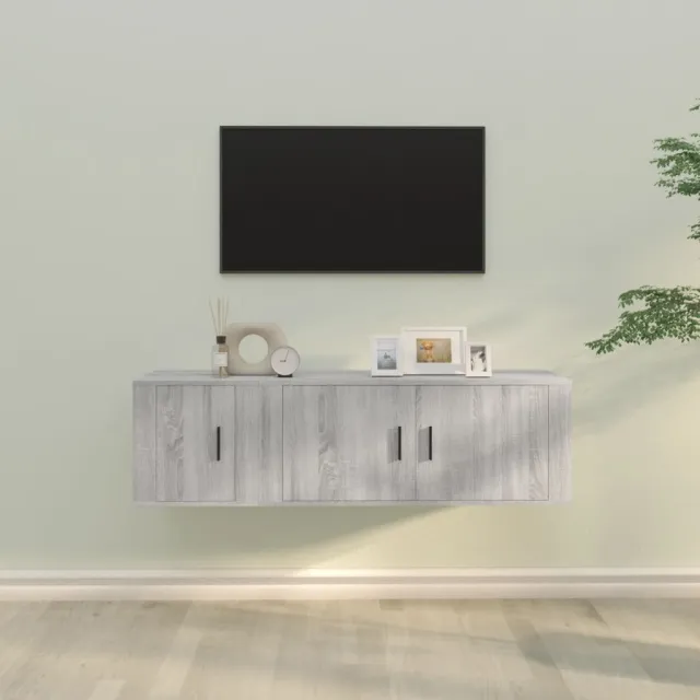 vidaXL 2-delige Tv-meubelset bewerkt hout grijs sonoma eikenkleurig, foto 2