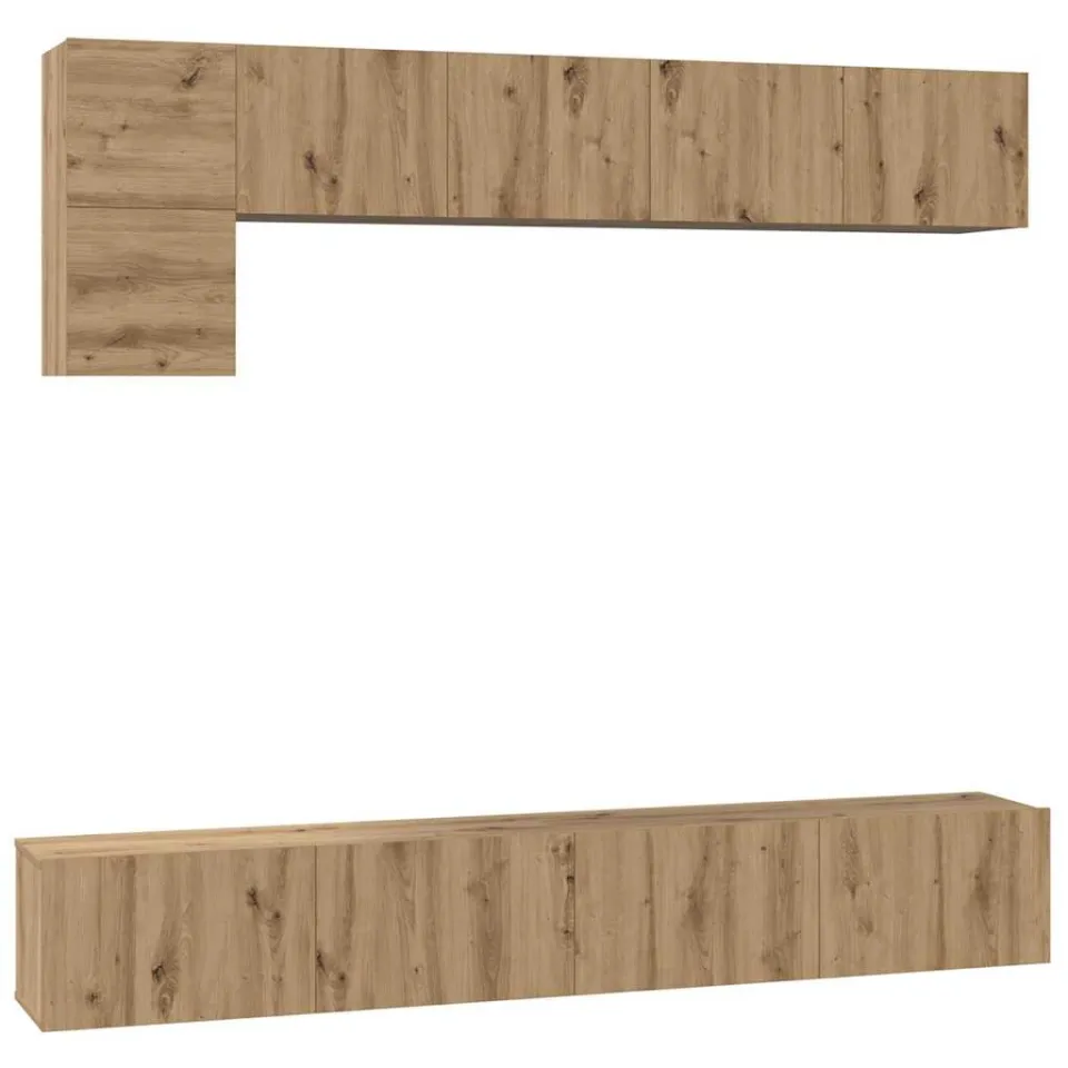 vidaXL Tv-meubelset 5 st 100 x 30 x 30 cm Artisan Eiken, foto 3