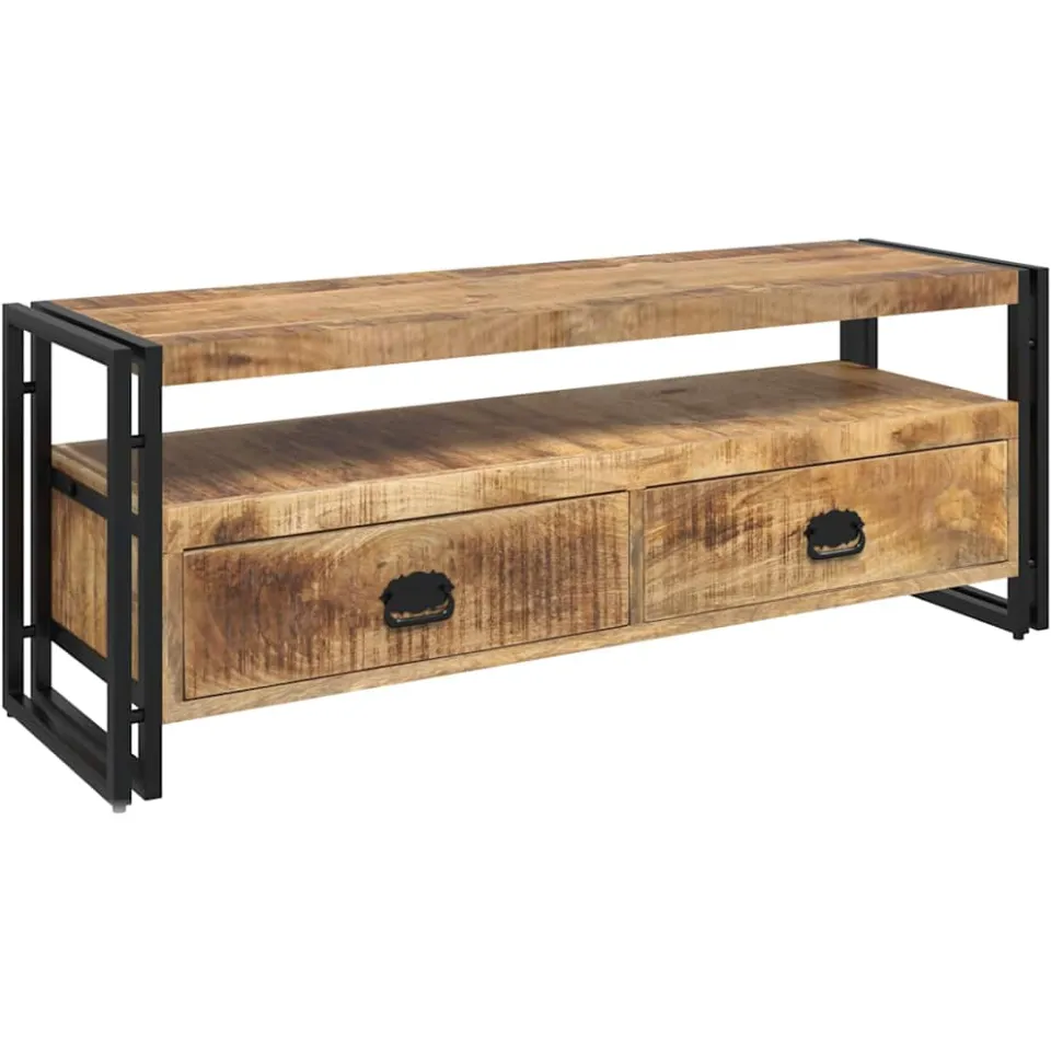 vidaXL Tv-meubel 120x35x45 cm massief mangohout Bruin