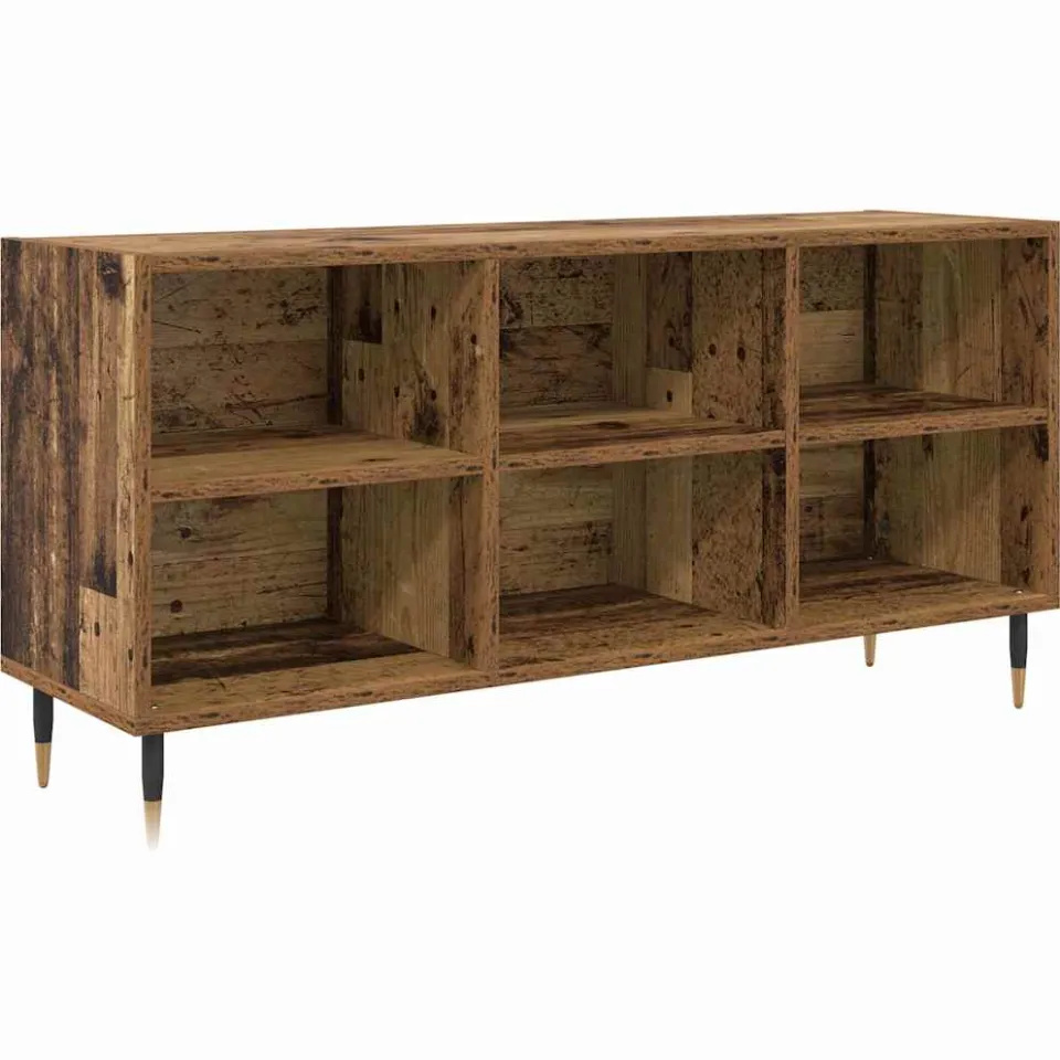 vidaXL TV-kast 103,5 x 30 x 50 cm Oud Hout Bewerkt hout bruin, foto 3