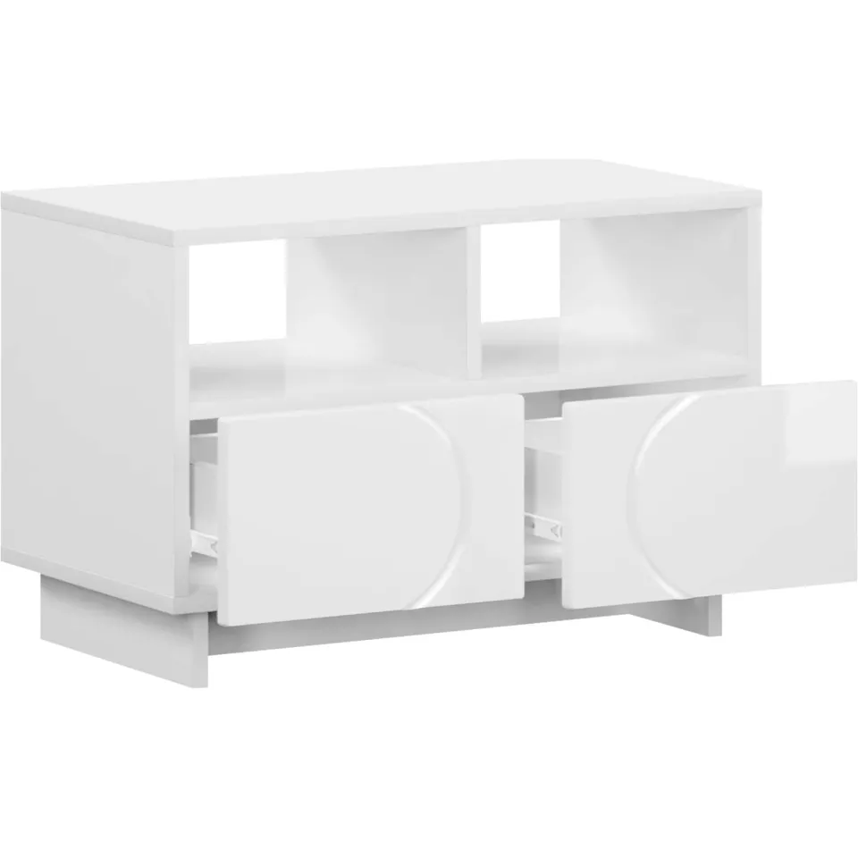 vidaXL TV-standaard 60 x 34.5 x 40 cm Hoogglans Wit Bewerkt hout
