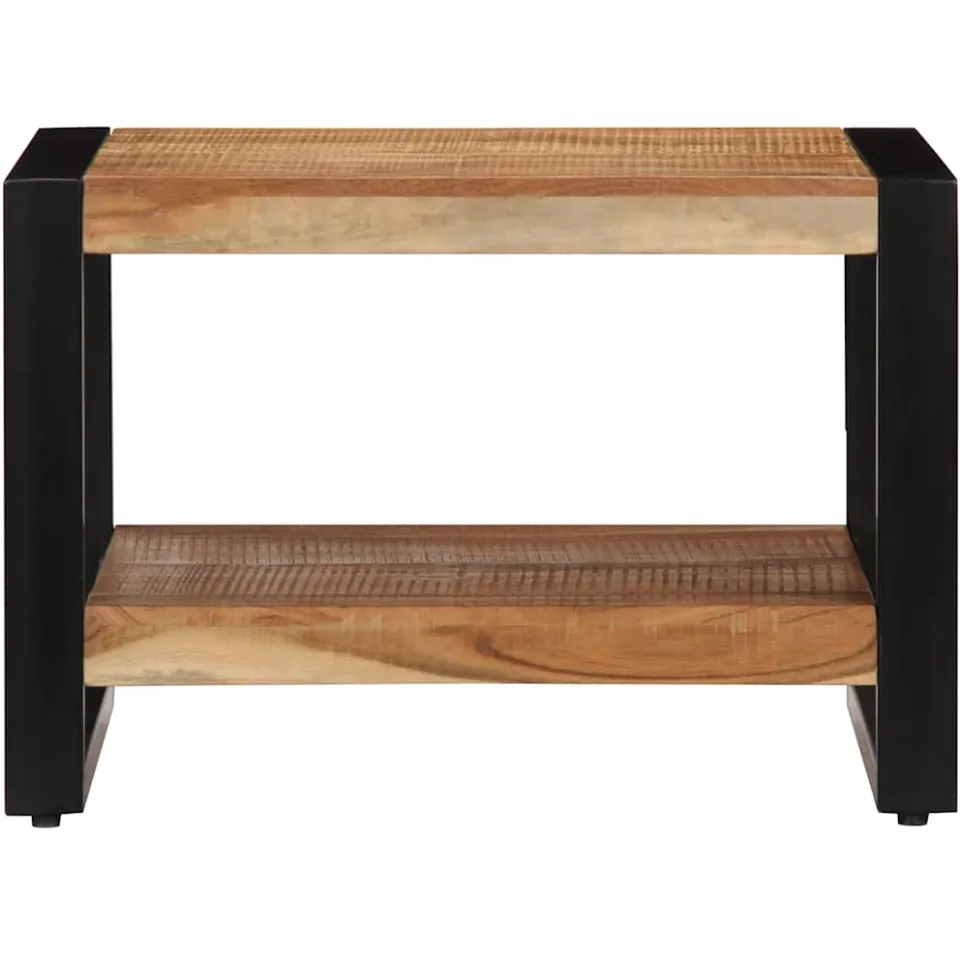 vidaXL Salontafel 60x60x40 cm massief acaciahout bruin, foto 2