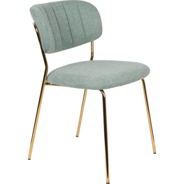AnLi Style Chair Jolien Gold/Light Green Licht Groen