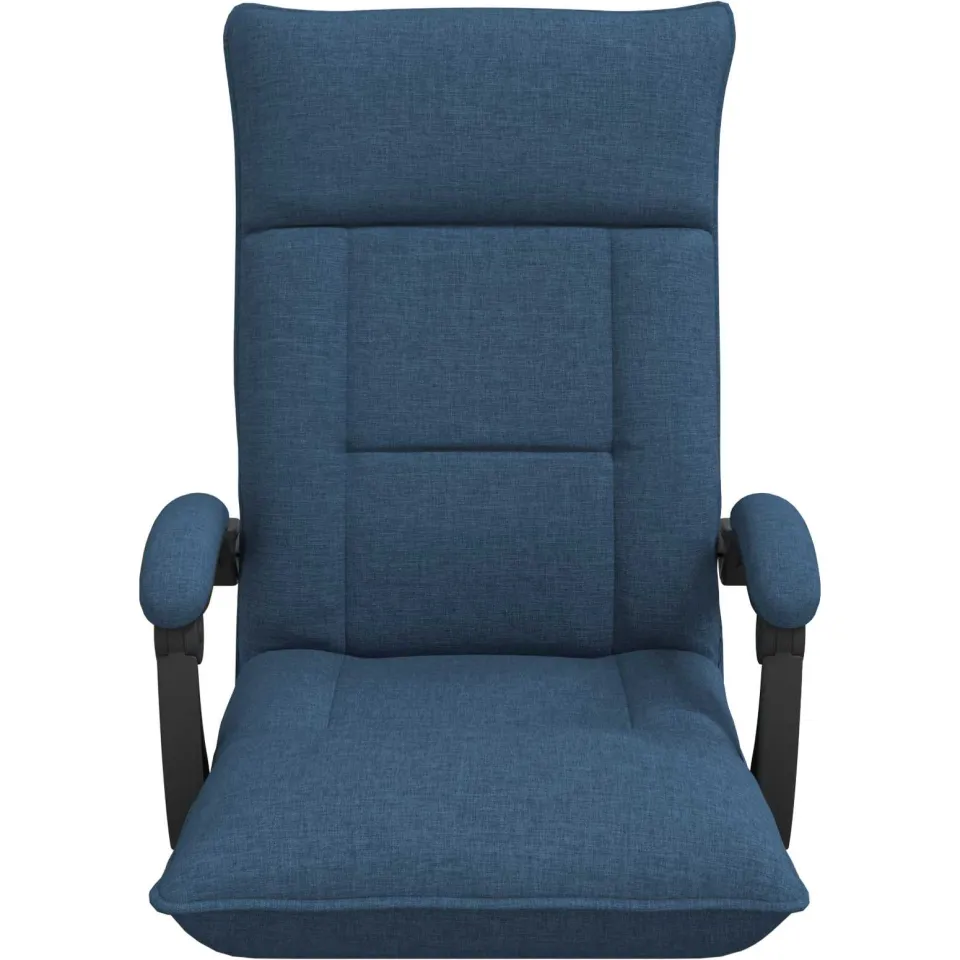 vidaXL Verstelbare vlo stoelen Blauw Stof, foto 4