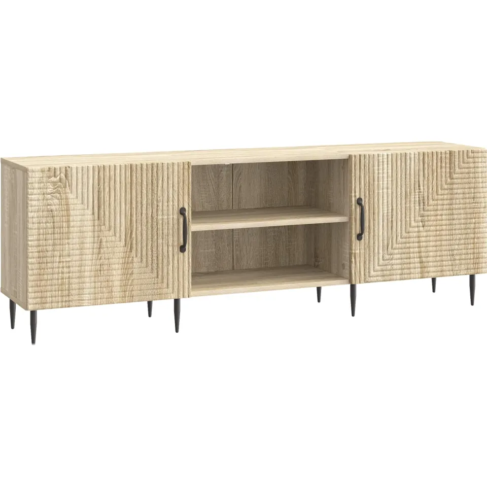 vidaXL TV-kast 150 x 31 x 50 cm Sonoma Eiken Bewerkt hout, foto 3