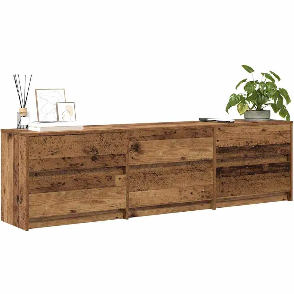 vidaXL TV Eenheden 180 x 34 x 50 cm Oud Hout Bruin