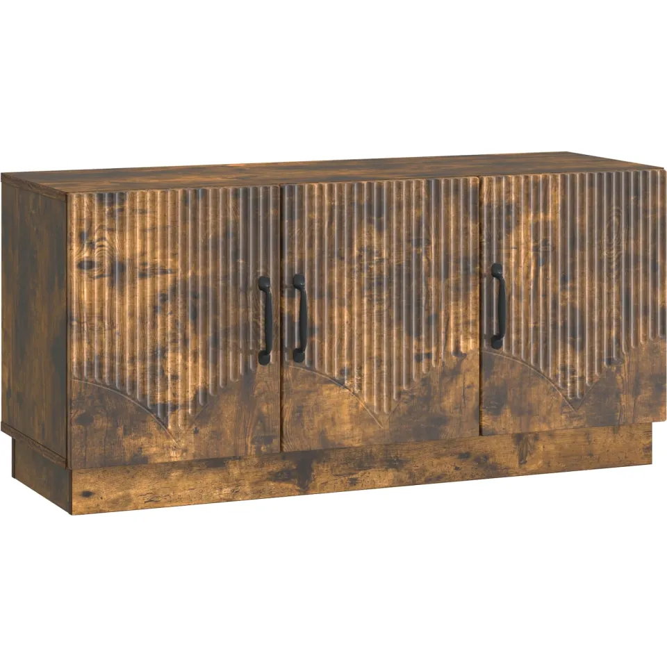 vidaXL Tv-meubel 99 x 34,5 x 47 cm Gerookt eiken Bewerkt hout, foto 3