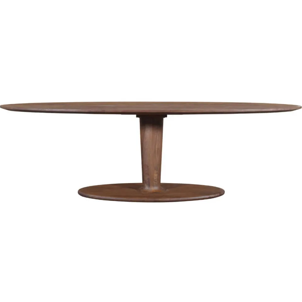 Giga Meubel Eettafel Xàtiva - Ovaal Donkerbruin Mangohout - 250x100x76cm, foto 4
