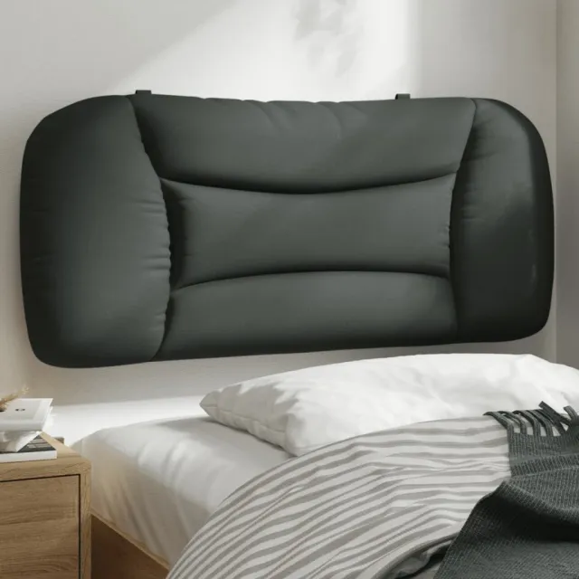 vidaXL Hoofdbordkussen "Hvar" 80 cm stof donkergrijs