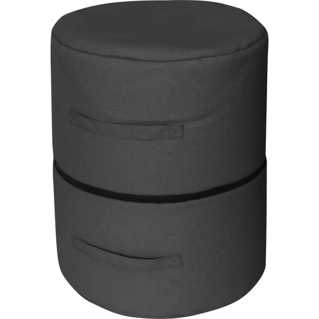 Wicotex Poef Twin 50x30cm antraciet