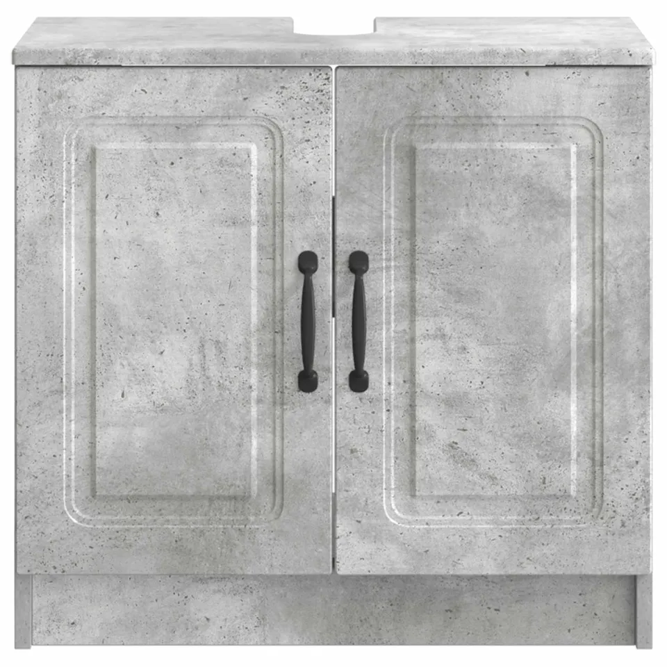 vidaXL Badkamer wastafelkast UTRECHT Betongrijs 59,5 x 31,5 x 59 cm grijs, foto 4