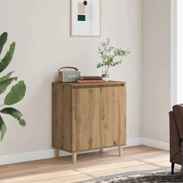 vidaXL Dressoir 60x35x70 cm bewerkt hout artisanaal eikenkleur, foto 2