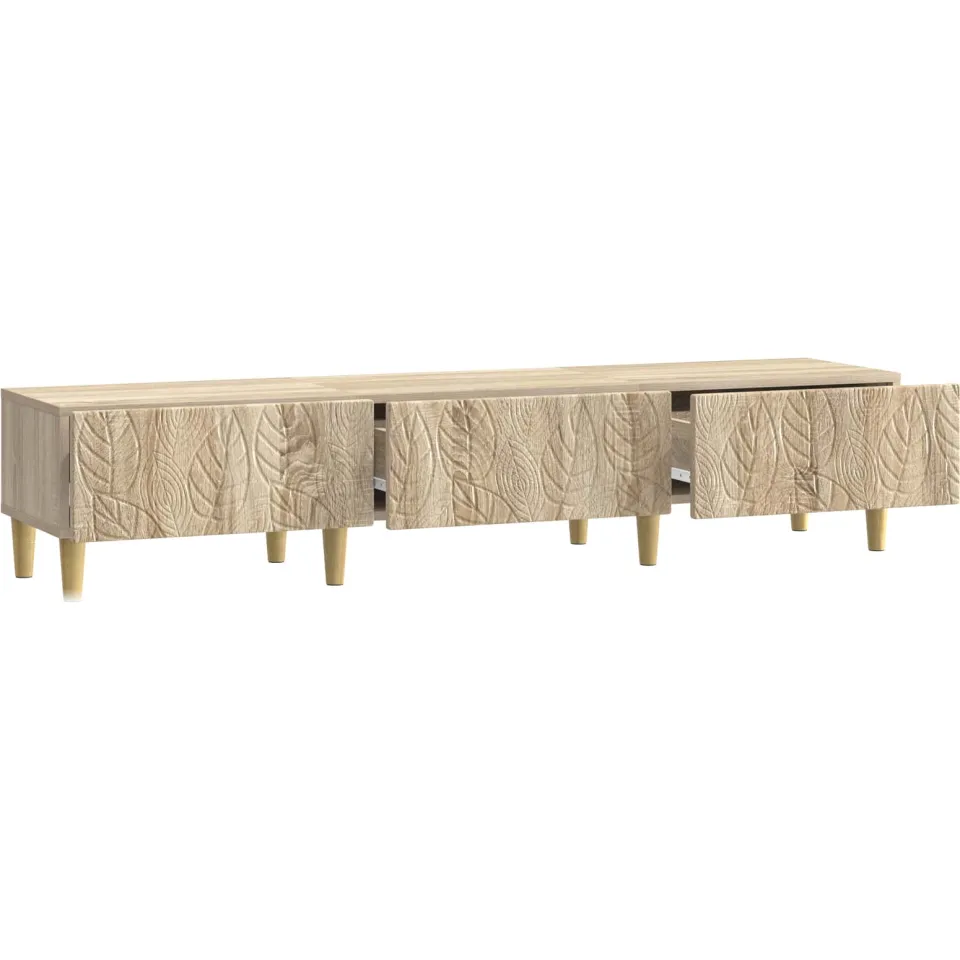 vidaXL TV-kast 147 x 34,5 x 30 cm Sonoma Eiken Bewerkt hout, foto 4