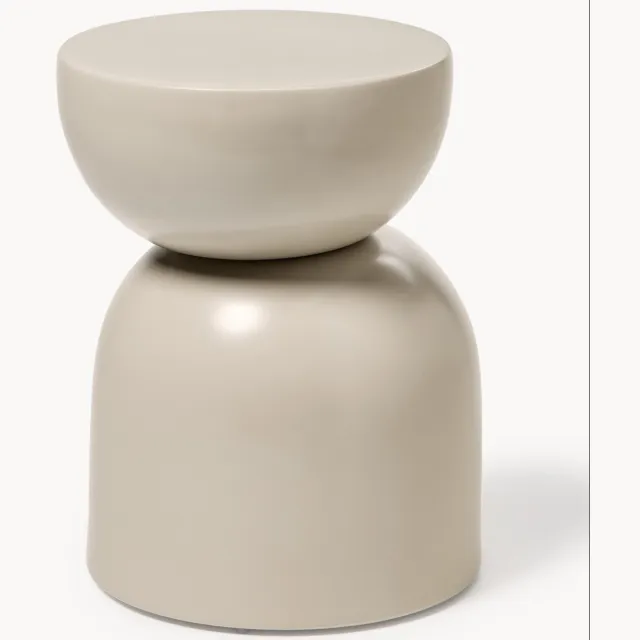 Westwing Collection Ronde bijzettafel Gigi Beige