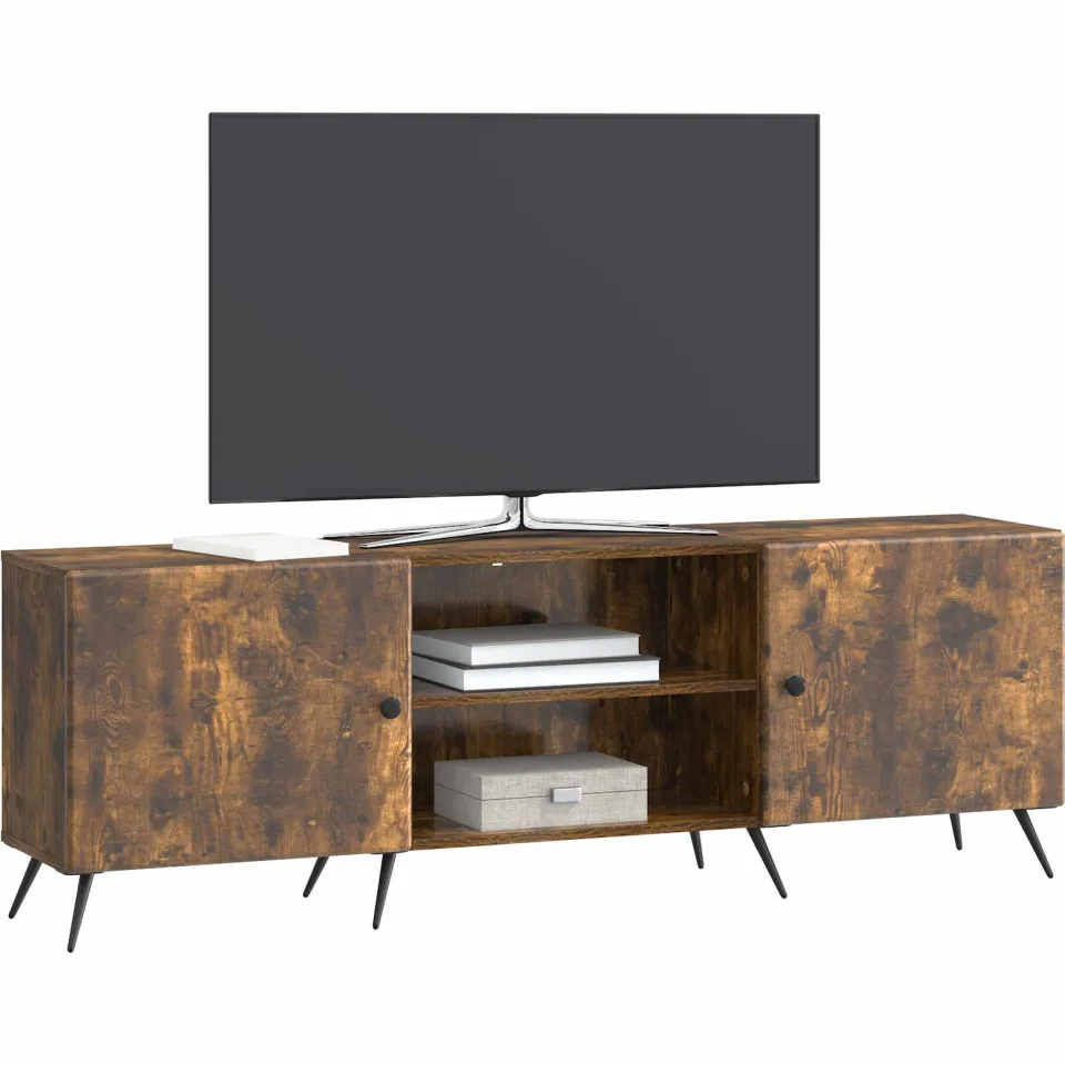 vidaXL TV-kast 150 x 31 x 50 cm Gerookt eiken Bewerkt hout, foto 3