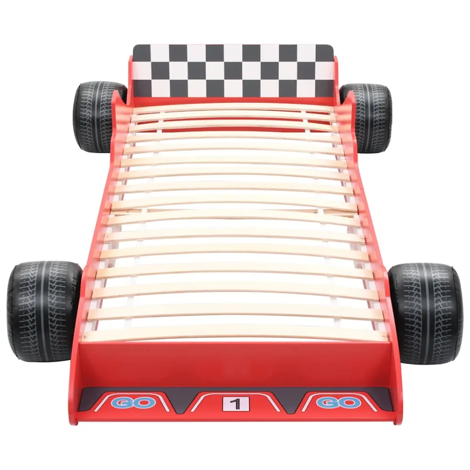 vidaXL Kinderbed raceauto rood 90x200 cm, foto 2