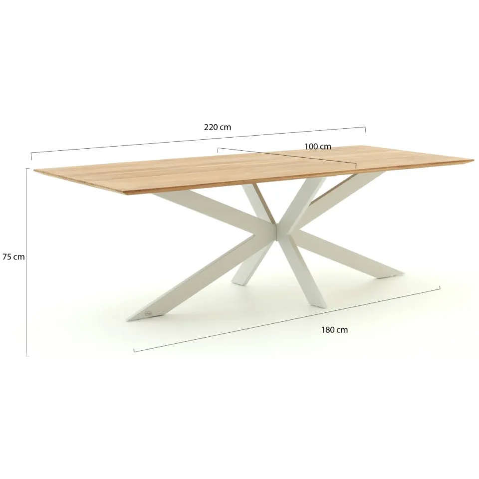 Manifesto Furniture Manifesto Rivola/Furato 220cm dining tuinset 7-delig, foto 3