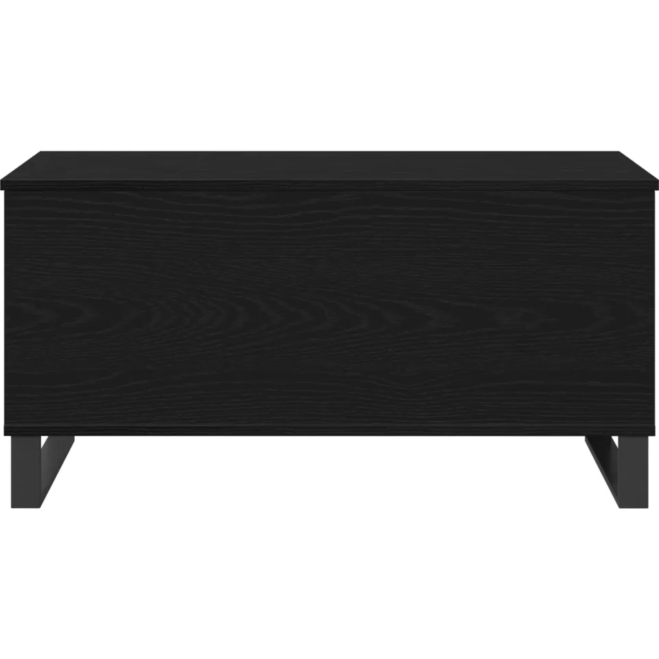 vidaXL Salontafel Zwart Eiken 90 x 44,5 x 45 cm Bewerkt hout, foto 4