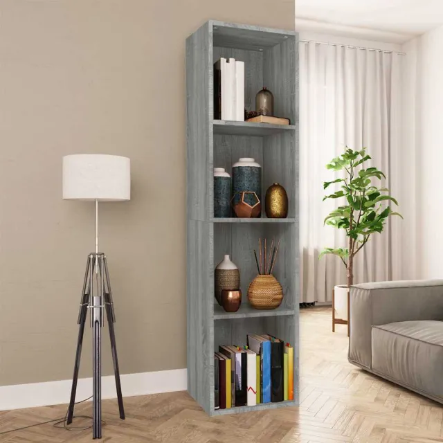 vidaXL Boekenkast / tv-meubel 36x30x143 cm grijs sonoma eikenkleurig, foto 2