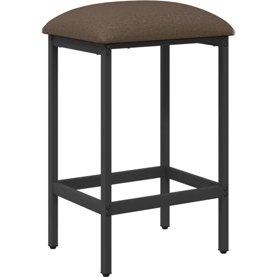 vidaXL Barkruk Taupe 40 x 32 x 74 cm Bewerkt hout, foto 3