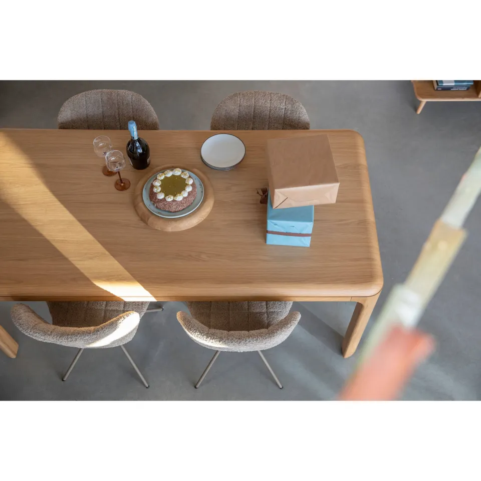 Zuiver eetkamertafel Oever Eettafel 180 cm Naturel (180x90 cm) Beige, foto 4