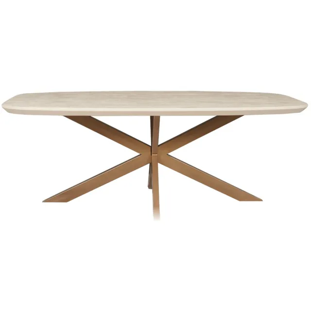 Starfurn Eettafel Madison - Deens Ovaal Zandkleur Hout - 200x100x76cm