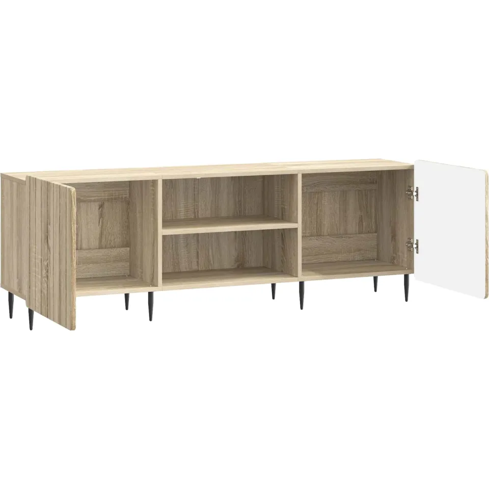 vidaXL TV-kast Sonoma Eiken 150 x 31 x 52 cm Bewerkt hout, foto 4