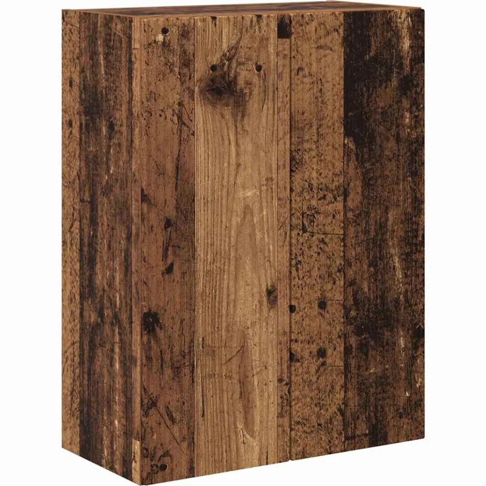vidaXL TV-wandkast 59,5 x 31 x 80 cm Oud Hout Bewerkt hout bruin, foto 3