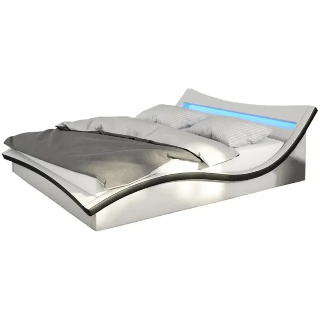 bed Pepe wit met led Wit | Zwart