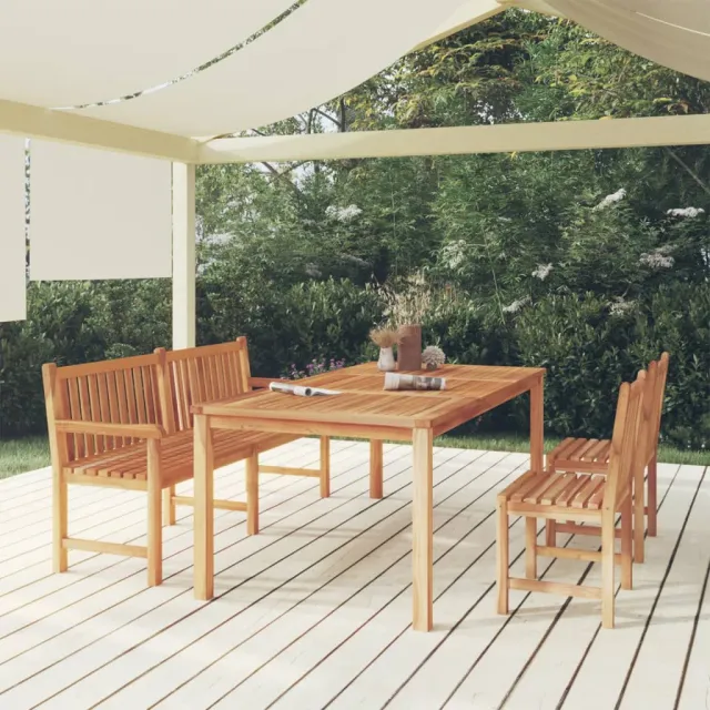 vidaXL 4-delige Tuinset massief teakhout bruin, foto 2