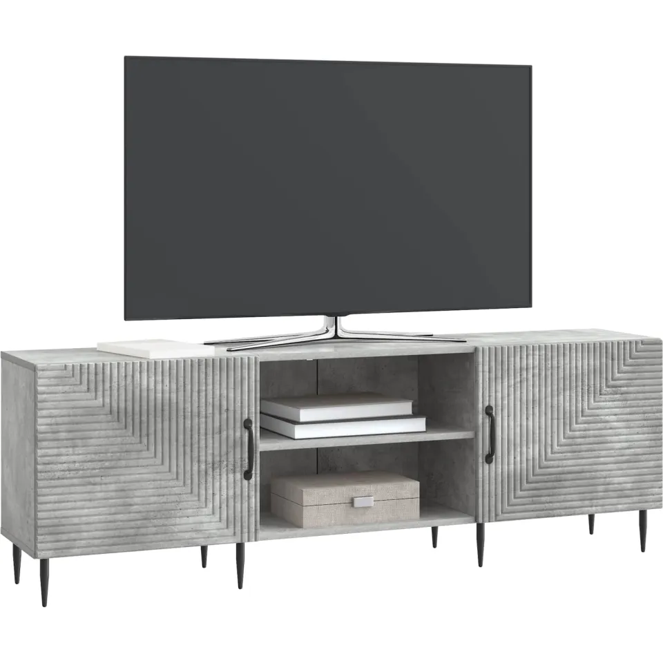 vidaXL TV-kast 150 x 31 x 50 cm Betongrijs Bewerkt hout