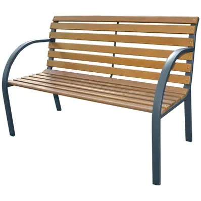 Central Park - Praxis Eigen Merk Central Park Tuinbank City 2-zits Staal Fsc Eucalyptushout