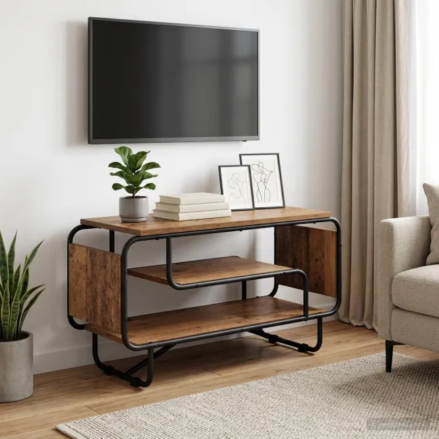 vidaXL TV-standaard 80 x 36 x 45 cm Oud hout bruin, foto 2