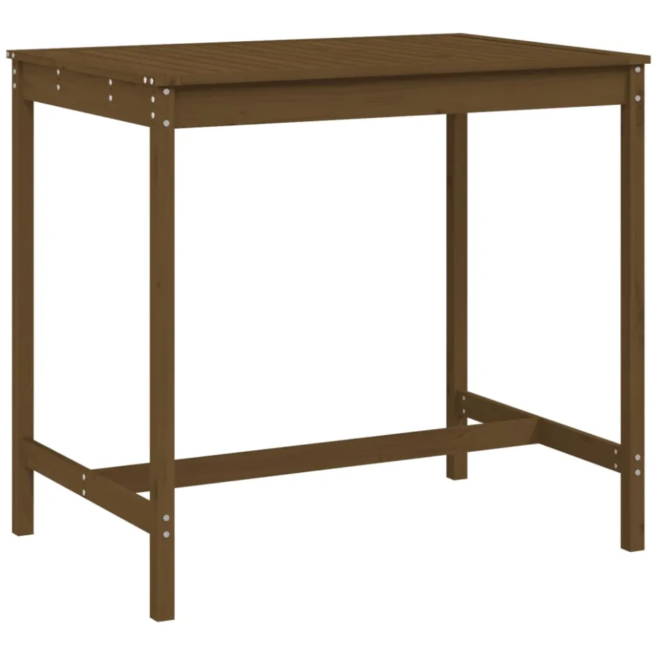 vidaXL Tuintafel 121x82,5x110 cm massief grenenhout honingbruin bruin, foto 4