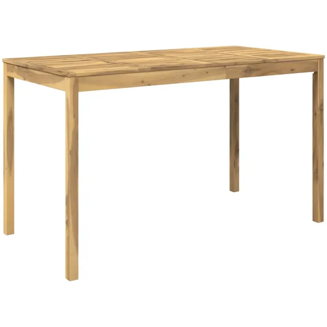 vidaXL Tuin - Bar - Tafel - LAREN - Witgewassen - 180 - x - 88,5 - x - 105 - cm