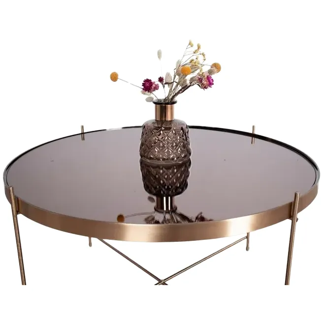 Artichok Liliana ronde salontafel brons - Ø 70 cm koper, foto 3