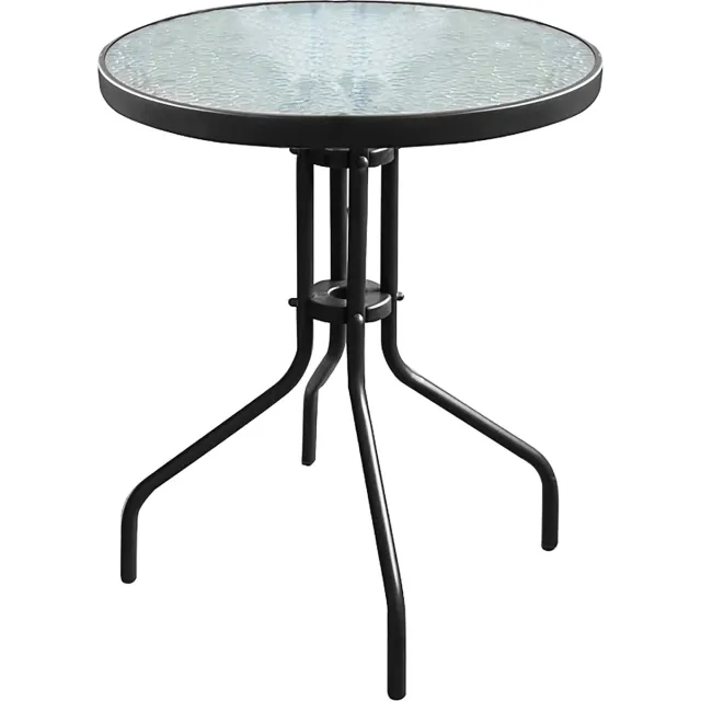 Shumee TUINTAFEL voor BALKON terras 60cm tafel Zwart