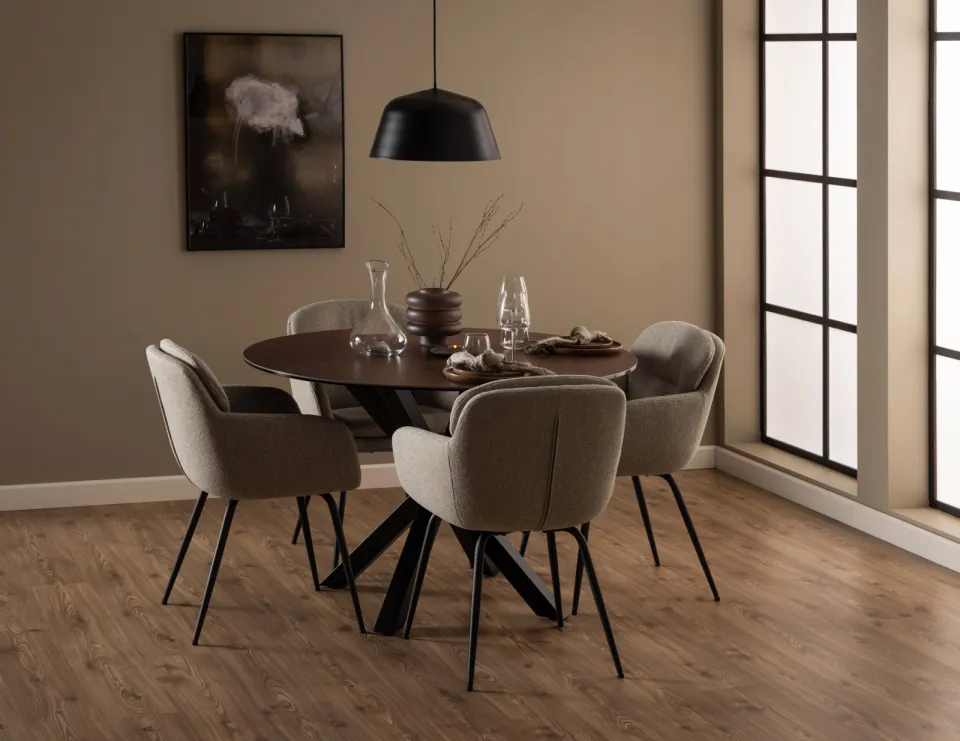 Wehkamp Home eetkamertafel Ricci bruin, foto 4