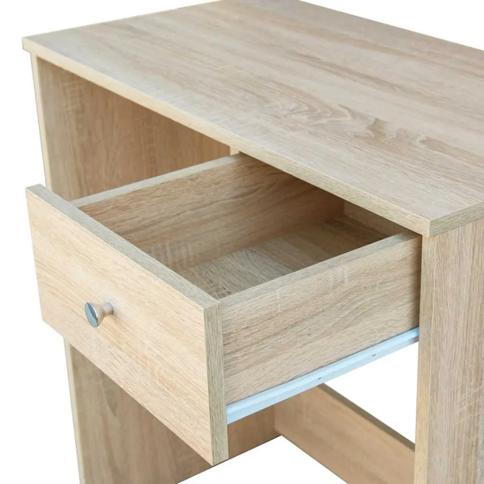 vidaXL Kaptafel 75x40x141 cm bewerkt hout eikenkleurig, foto 3