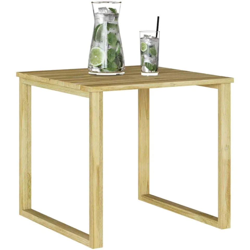 vidaXL Tafel Naturel 50,5 x 50 x 46 cm Geïmpregneerd grenenhout Bruin