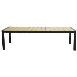Tuintafel Ugo - Aluminium En Polywood - 95 X 275 X 76 Cm - Uitschuifbaar