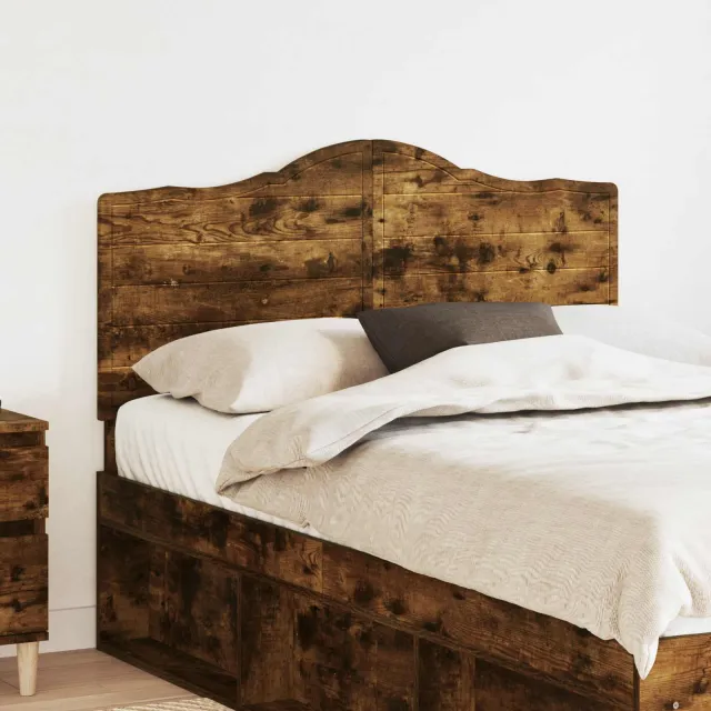 vidaXL Hoofdbord Gerookt eiken Bewerkt hout Bruin