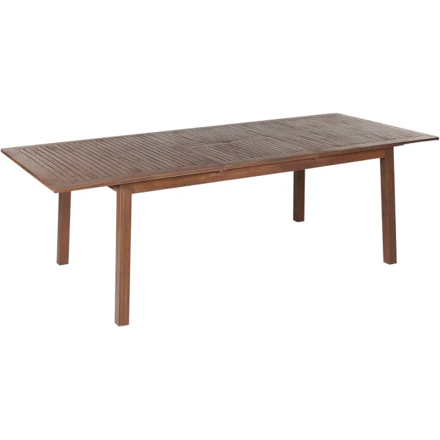 Beliani CESANA - Tuintafel - Donkerbruin - 100 x 180/240 cm - Acaciahout