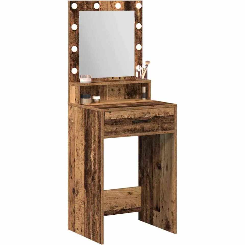 vidaXL Plafondtafel Oudhout 50 x 41 x 135 cm Bewerkt hout Bruin