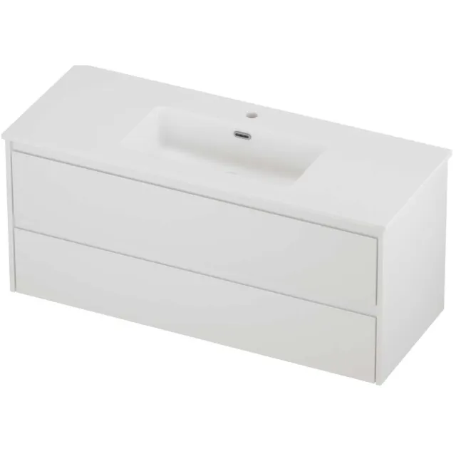 Proline Tribute Badmeubelset Porselein Elegant 1 Gat 120x46x54 cm Mat White Mat Wit