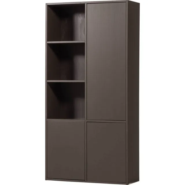 WOOOD Meggy Opbergkast Rechts - Grenen hout - Middenbruin - 215x108x40 mid brown