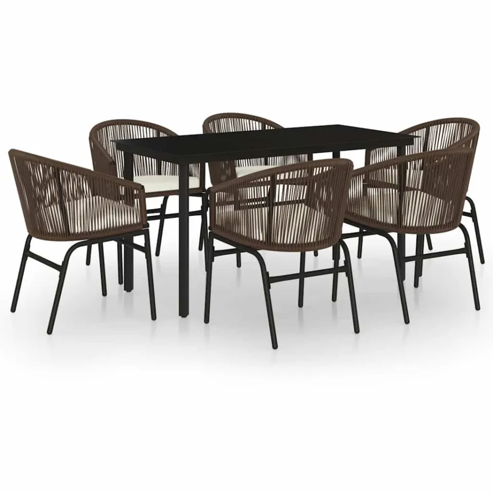 vidaXL 7-delige Tuinset bruin, foto 3