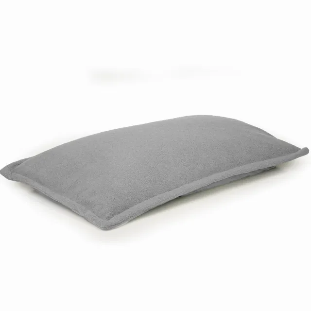 olk Drop & Sit Zitzak – Fijne Teddystof – 100x150 cm – Comfortabel & Stijlvol – Binnengebruik – Handgemaakt in Benelux - Grijs grfijs