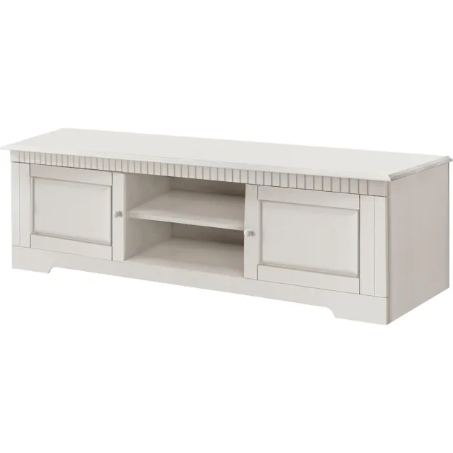 Notio Living CAROL|Lowboard met 2 deuren in wit grenen
